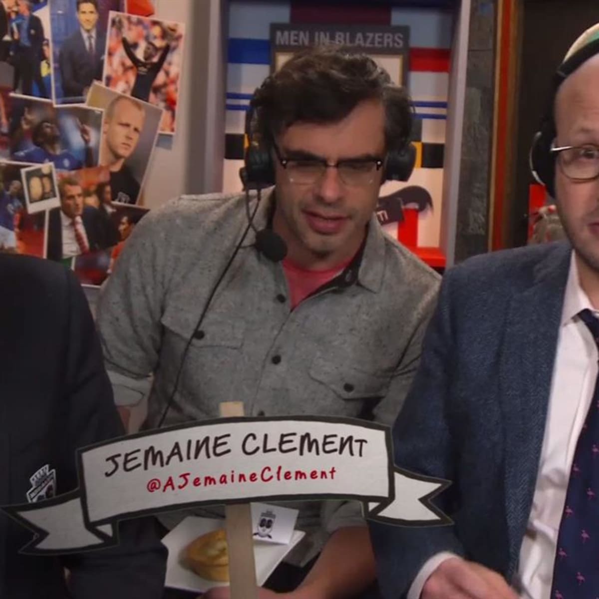 Video jemaine clement joins us in the panic room Men in Blazers