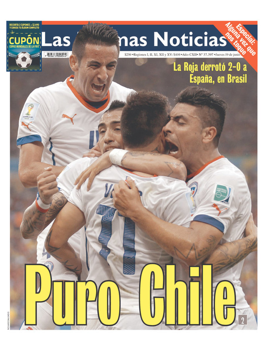 Pure Chile, reads Las Ultimas Noticias (Santiago, Chile)